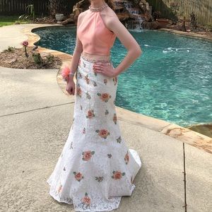 Two piece prom dress!